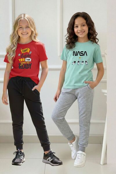 armicem ARMİKids 2-комплектний комплект одягу для дівчаток з принтом, різні к...