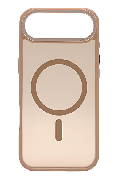 VERTEK Διαφανές ματ μαγνητική θήκη σιλικόνης για iPhone 17 Air - Χρυσή