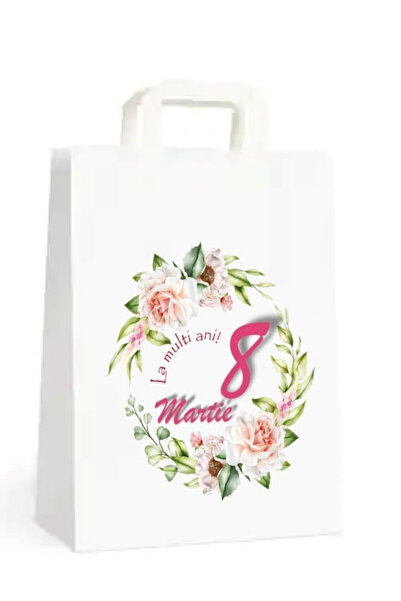 Gamma Print Pungi Cadou 8 Martie – Ziua Femeii, Set 10 Bucati, 18x25x9 cm