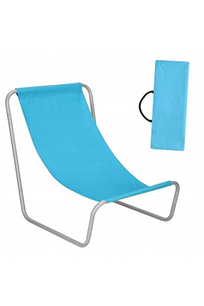 zola Πτυσσόμενη καρέκλα θαλάσσης, τύπου ξαπλώστρας, ατσάλινος σκελετός, Πολυε...