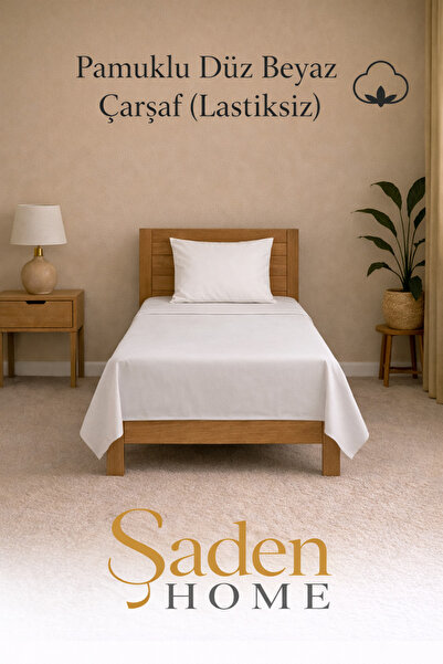SADEN HOME Pamuk komad jednostruki obični beli hotelski krevet Čaršav 60x240 cm