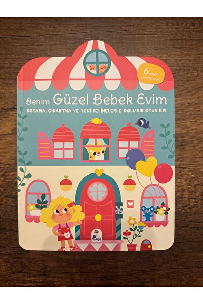 İndigo Kitap Benim Güzel Bebek Evim Boyama, Çıkartma ve Yeni Kelimelerle Dolu...