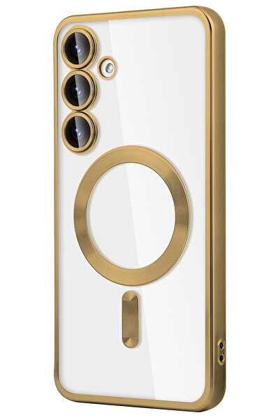 VERTEK Husa Luxury Magnetica, protectie camere, pentru Galaxy S23 FE, Auriu