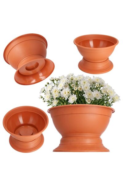 KADAX Ghiveci de flori pentru pietre funerare de cimitir, capac din plastic, ...