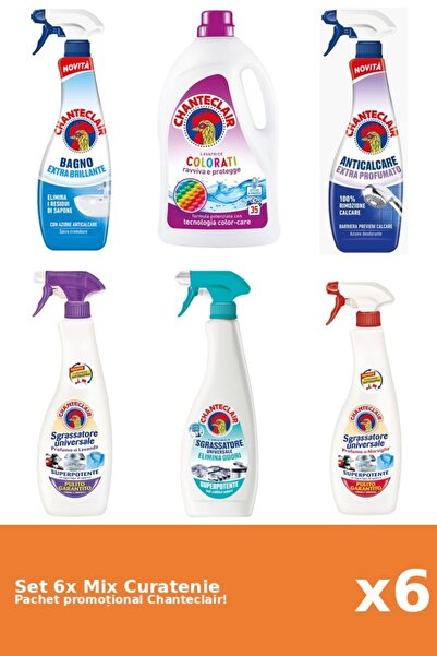 Chanteclair Set 6 Mix Curatenie Chanteclair: Clasic, Color, Parfumat, Mosc Al...