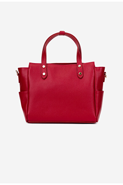 Dasha Women's red textured leather bag