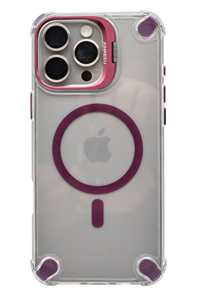 VERTEK Husa Magnetica Metal Camera Stand, Corner Bump, pentru iPhone 13 Pro M...