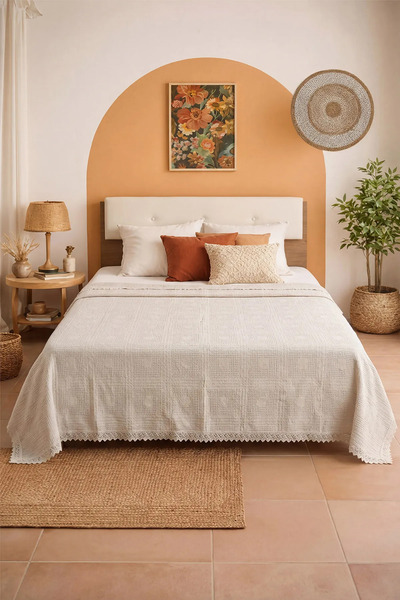 Bella Home Safir Luxury Piqué Double – Soft-Textured - Stylish and Modern Des...