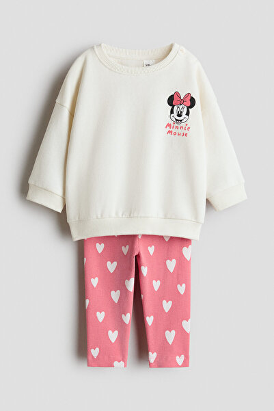 H&M Sweatshirt ve Tayt İçeren 2 Parçalı Set