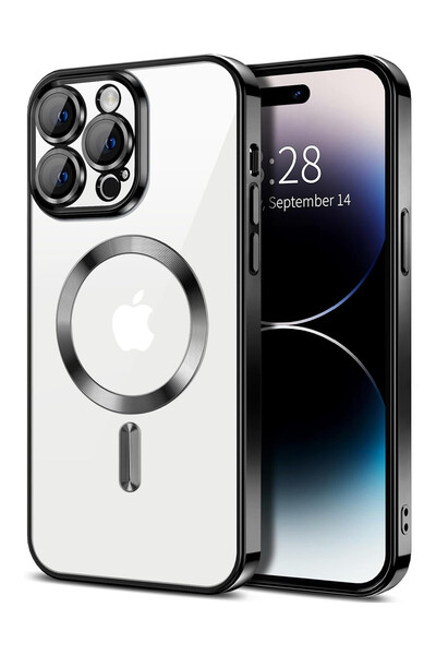 OEM Husa Luxury Magnetica, protectie camere, pentru iPhone 12 Pro, Negru