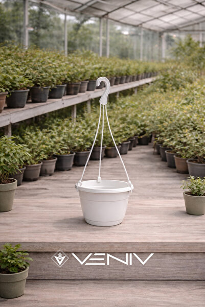 VENİV Askılı Dekoratif Saksı - Askı Dahil 18 cm x 12 cm