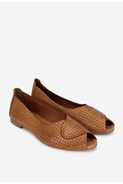 Dasha Balerini dama din piele maro cu model