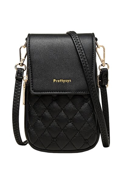 Prettyzys Μίνι τσάντα χιαστί για κινητό με φλοράλ κέντημα