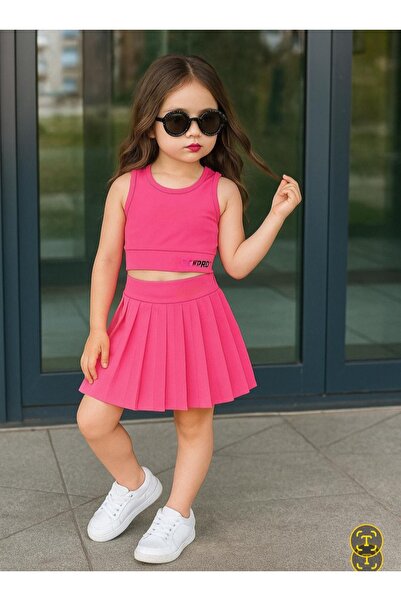 Uğur bebe Set de costume de baie pentru fete din licra integrală din neopren ...