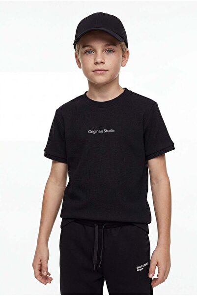 PAULMARK Tekst dečaka Štampano Teksturirano T-shirt