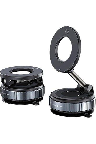 Mutfak Köşesi 360° Dönebilen Ayarlanabilir Araç İçi Vakumlu MagSafe Telefon T...