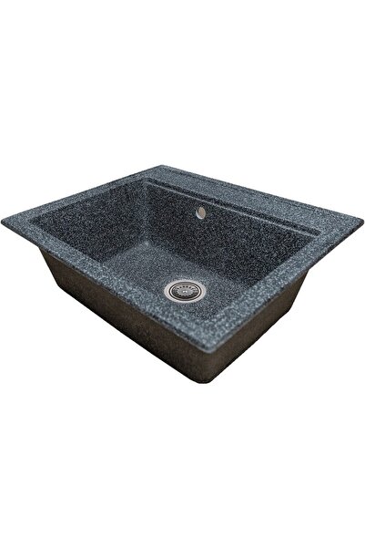 Hausberg Chiuveta bucatarie Sanitec Vena SN9034NG, granit-compozit, negru, 1 ...