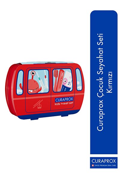 Curaprox Çocuk Seyahat Seti Kırmızı
