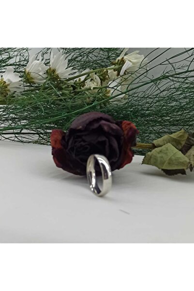 Simge Gümüş 925 Ayar Gümüş Alyans Yüzük No 29 cm