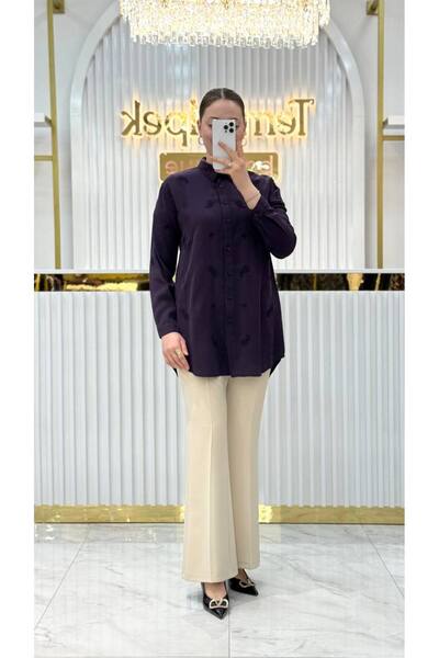 Magazin Embroidery Detailed Soft-Textured Tunic