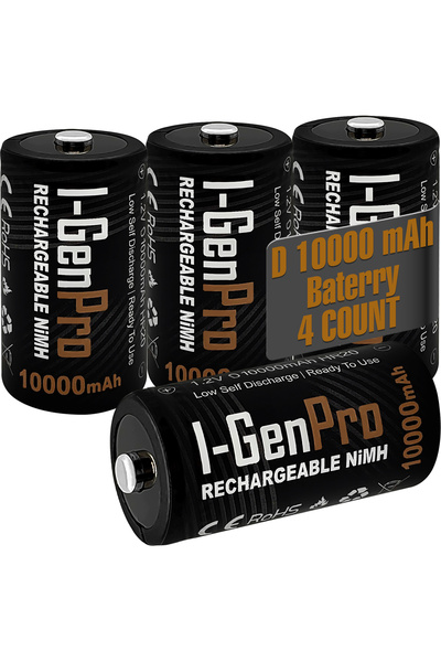 I Gen Pro HR20 D Büyük Boy 10.000 Mah Şarj Edilebilir D Boy 1.2V Ni-Mh Şarjlı...