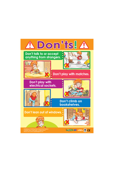 123Publishing House ممنوعات! - لوحة جدارية باللغة الإنجليزية