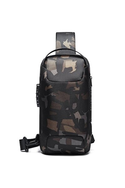 BANGE Crossbody Backpack with TSA Lock and USB Port