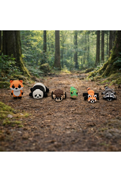 PrintForge Set de 6 figurine printate 3D Cute Critters, PrintForge®, articula...