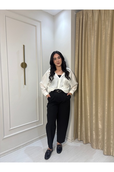 Fast Perry Düşük omuz tensel gömlek