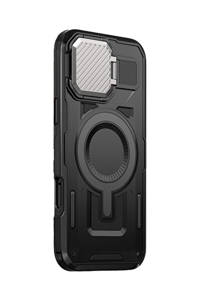 VERTEK Husa Protectie UrbanMag Armor MagCase Metal Camera KickStand pentru iP...