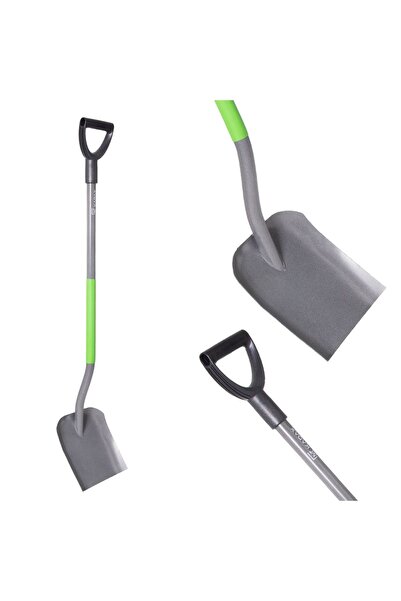 KADAX Lopată pentru nisip, cereale, cu tijă metalică, mâner din carbon, 123 cm