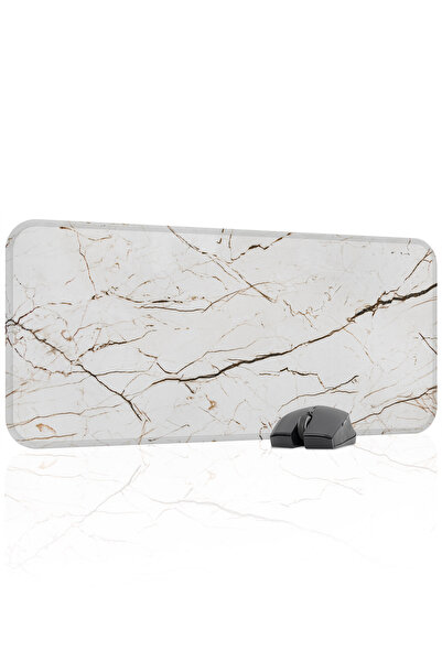 mousepad bastir Λευκό Μαρμάρινο Αντιολισθητικό Συνδεμένο Λαστιχένιο Mousepad ...