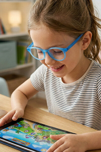 sun factory نظارات شاشة للأطفال باللون الأزرق مع فلتر الضوء الأزرق 8110 0808M...