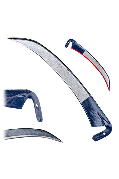 KADAX Coase manuală forjate, ascuțite, 70 cm, iarbă, metal solid, puternic, p...