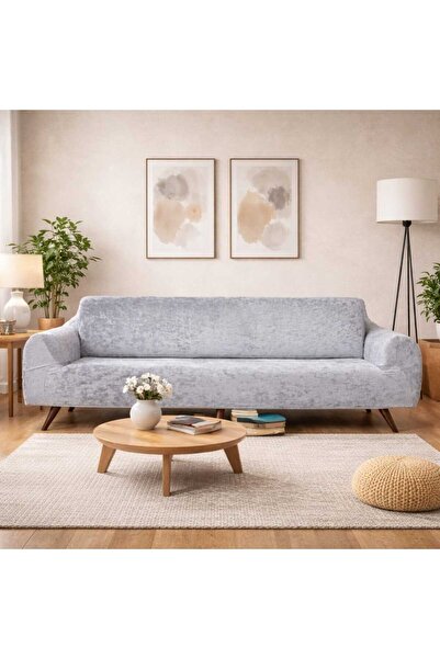 nurluk Velvet Fabric 3-Piece One-Piece Elastic Sofa Cover / Elastic Sofa Cover