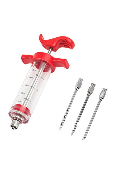 zola Injector pentru sos de carne cu o capacitate de 30 ml și 3 ace diferite ...