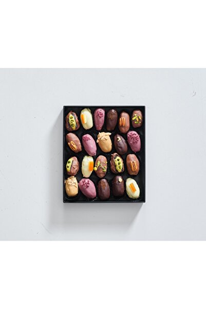 MAISON CHOCOLATE Maison Premium Karışık Hurma Çikolata Kutusu 735 gr El Yapım...