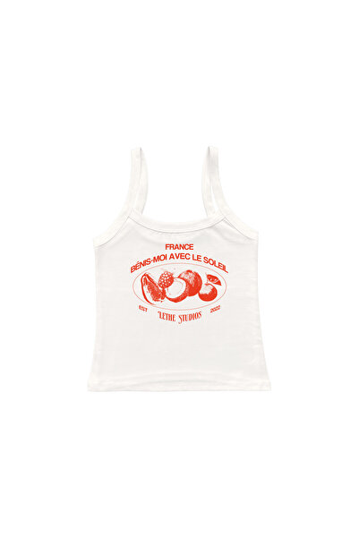 lethestudios Μπλούζα με τιράντες Le Soleil με στάμπα