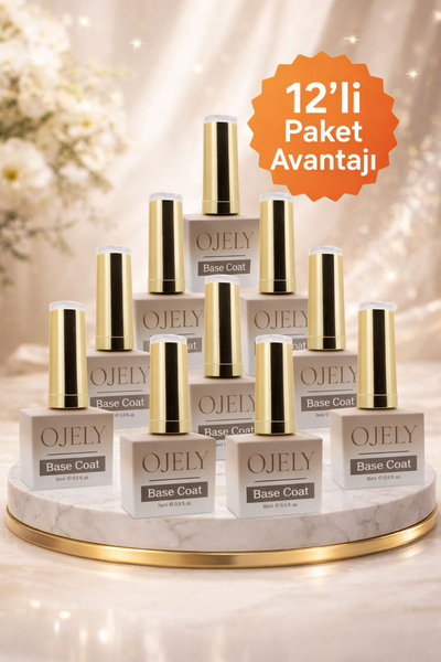 OJELY BASE COAT 15 ML 12li PAKET