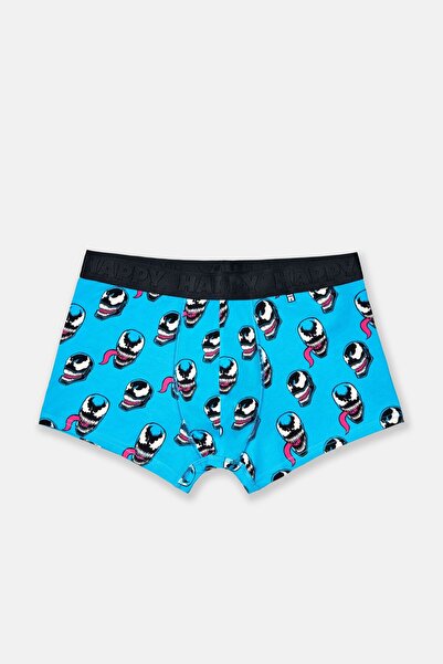 Happy Socks - بوكسر بلو فينوم منقوش