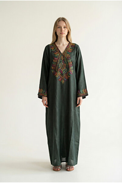 KASHKHA جلابية "تراث" من الكتان والخيش والقطن الملكي البارد