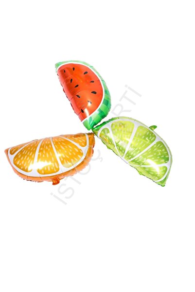İSTOÇ PARTİ Limon Porakal Karpuz Dilimi Folyo balon Seti