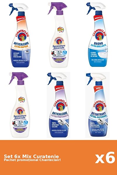 Chanteclair Set 6 Mix Curatenie Chanteclair: Clasic, Puternic, Parfumat, Mosc...