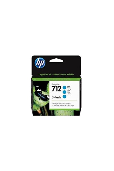 HP Σετ κασετών εκτυπωτή HP3ED77A, 3 τεμάχια, 29 ml, Κυανό