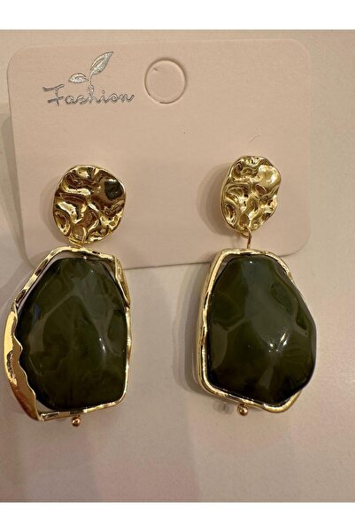 MU&ME BOUTİQUE Earrings Gold Acrylic Stone