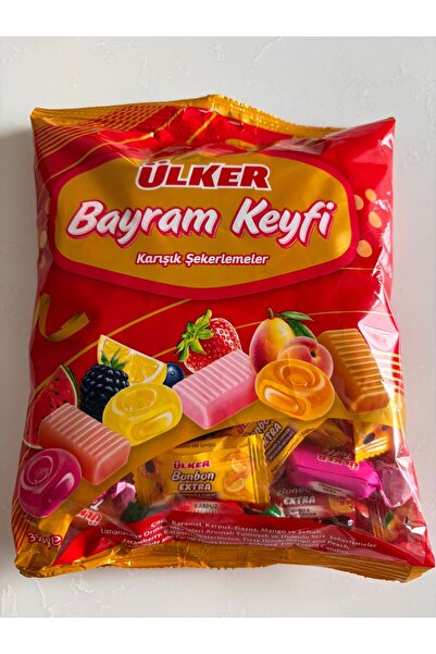 Ülker Bayram Keyfi Mixed Fruit Soft and Filled Hard Candies 350 Gr X 1 Piece