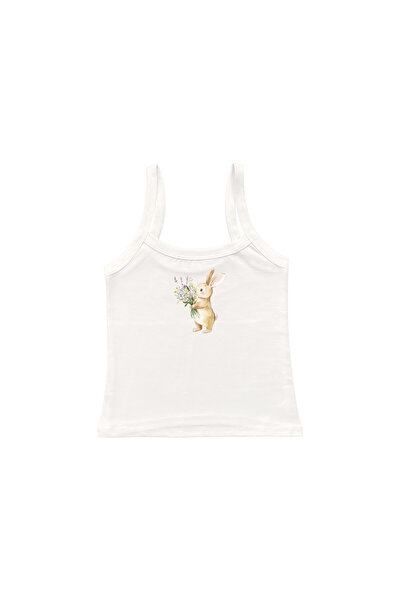 lethestudios Μπλούζα με στάμπα κουνελιού και τιράντες