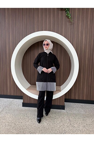 AYSUN AYDEMİR Σετ αθλητικής φόρμας διπλής επένδυσης με λεπτομέρεια από διχτυω...