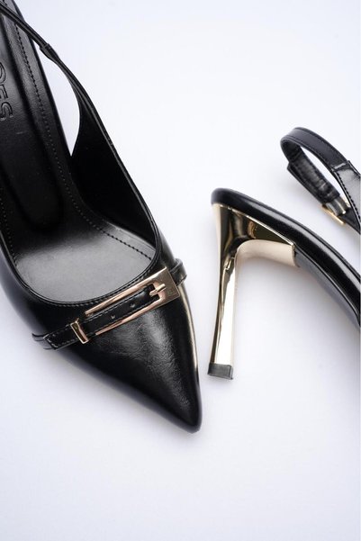 Griffa Women's Evening Dress Open Back Buckled 9cm Comfortable Heeled Shoes