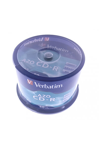 Verbatim - CD-R AZO CRYSTAL [43343] , 700Mb , 80 min , 52X , Cake Box , 50 pc...